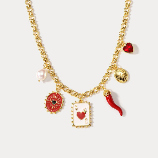 Coraline - Queen's Card Charm Necklace