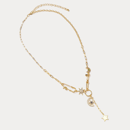 Malina - Guardian of the Stars and Moon Necklace