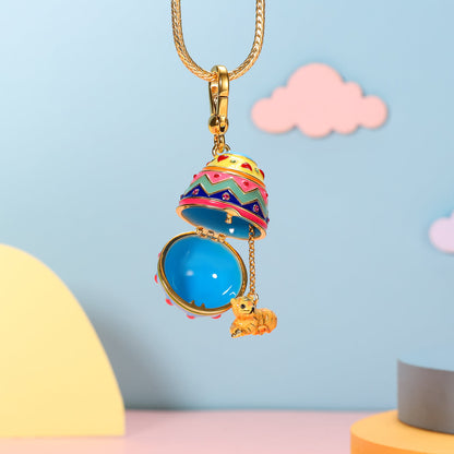 Briony - Zodiac Easter Egg Locket Necklace