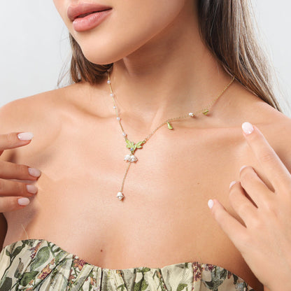 Paige - Lily Of The Valley Y-Necklace