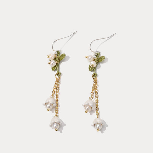 Pippa - Lily Of The Valley Tassel Earrings