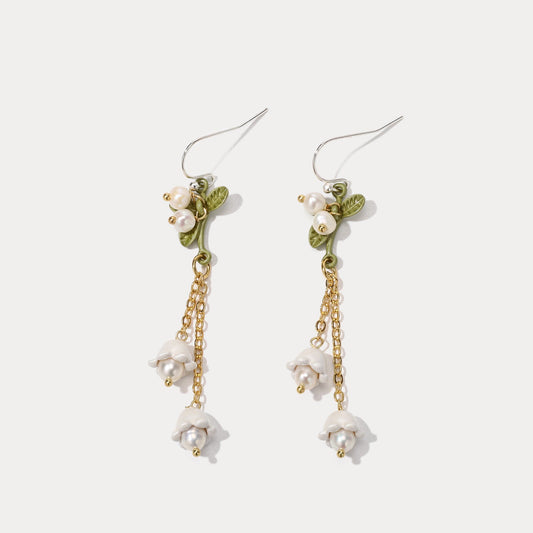 Pippa - Lily Of The Valley Tassel Earrings