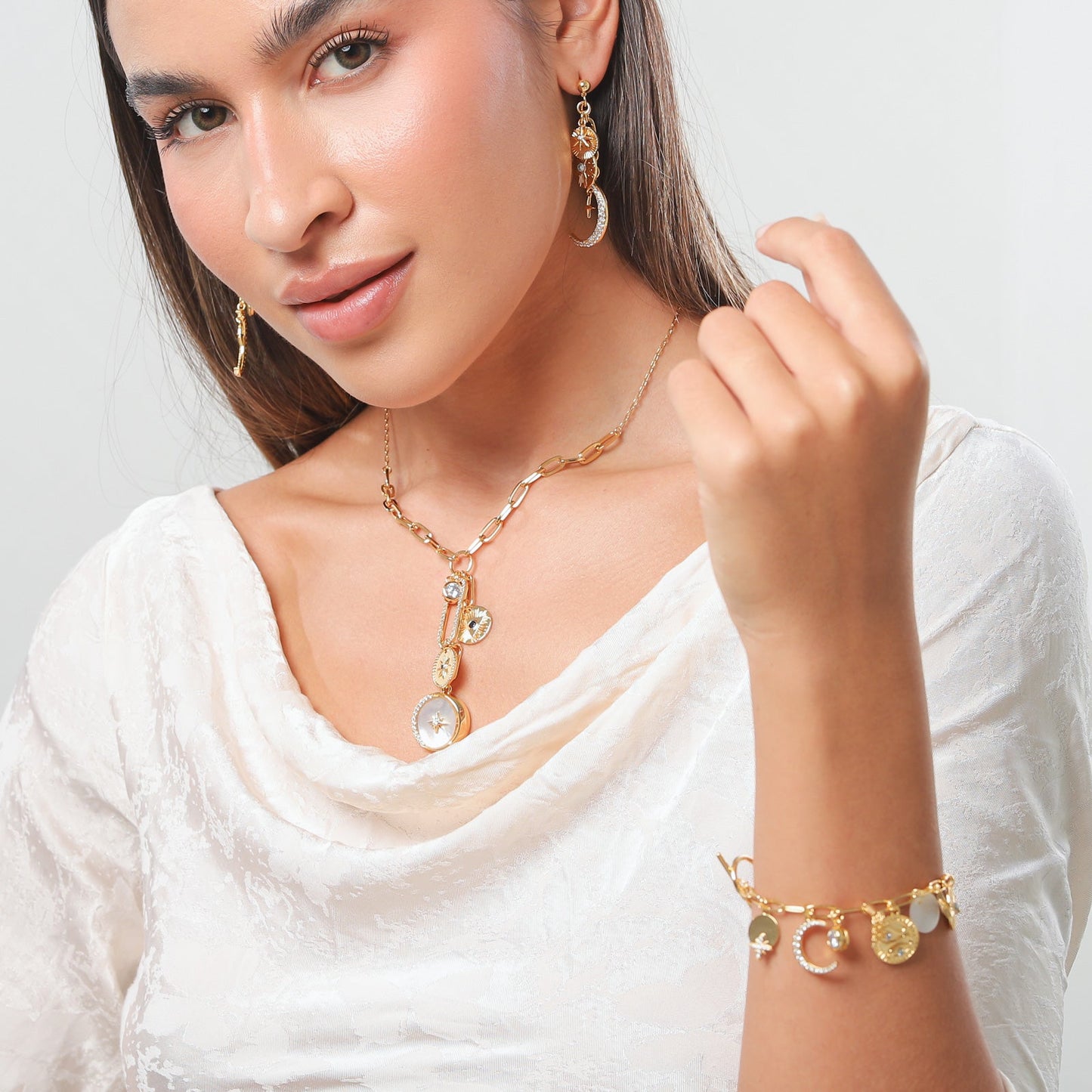 Josie - Moon and Star Chain Bracelet