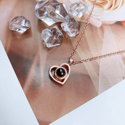 Mini Heart Projection Necklace
