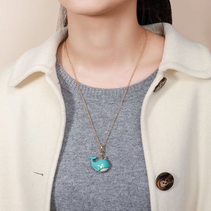 Jayla - Whale Locket Necklace