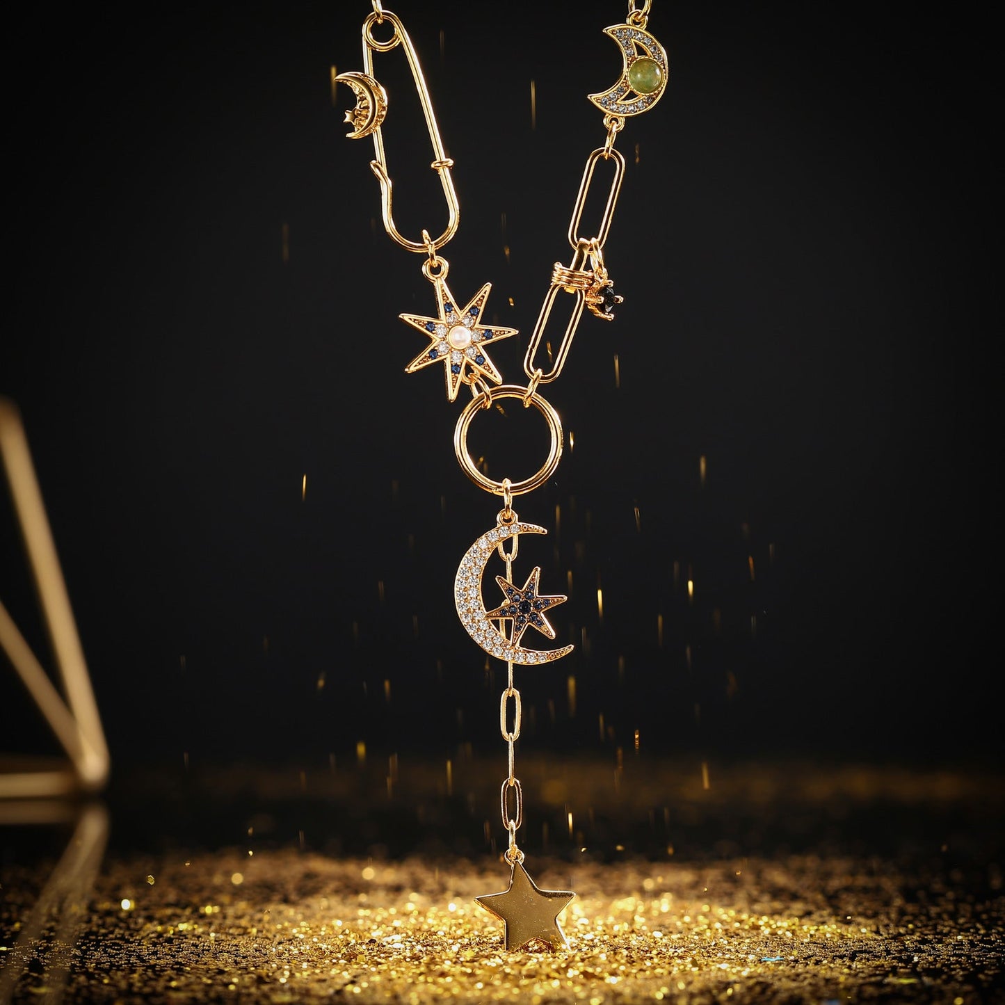 Malina - Guardian of the Stars and Moon Necklace