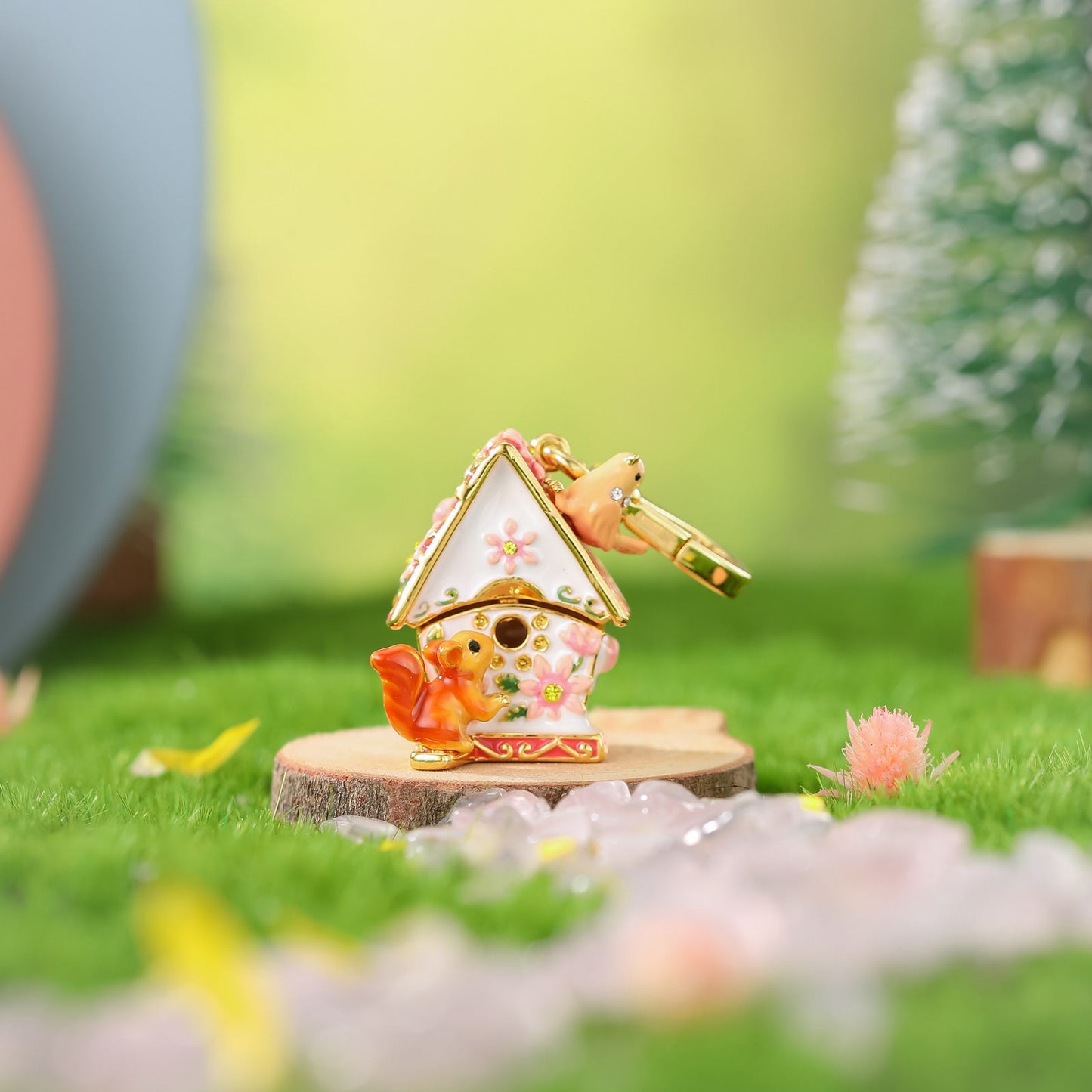 Thalia - Squirrel Hut Locket Necklace