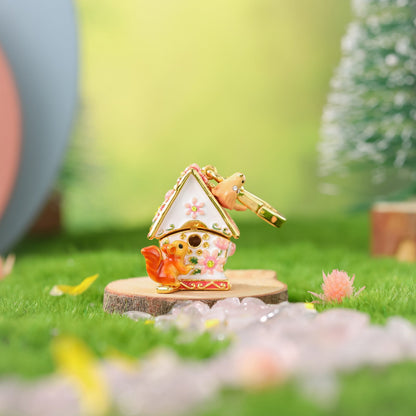 Thalia - Squirrel Hut Locket Necklace