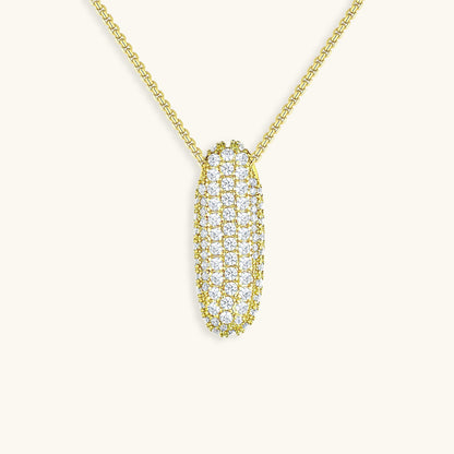 Esme - Bubble Initial Diamond Necklace