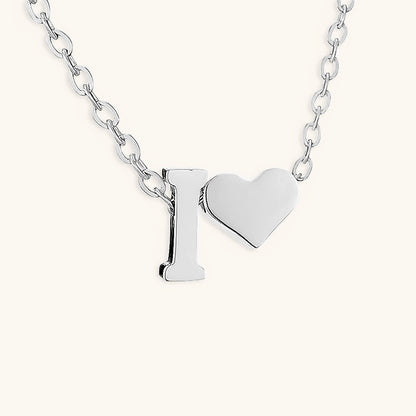 Mallory - Love Initial Letter Necklace