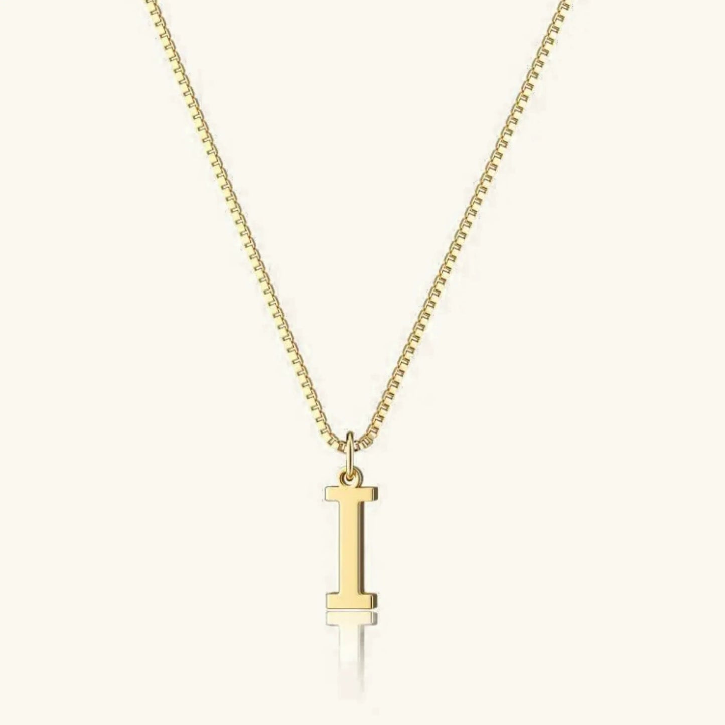 Karina - Letter Initial Gold Necklace