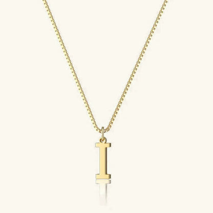 Karina - Letter Initial Gold Necklace
