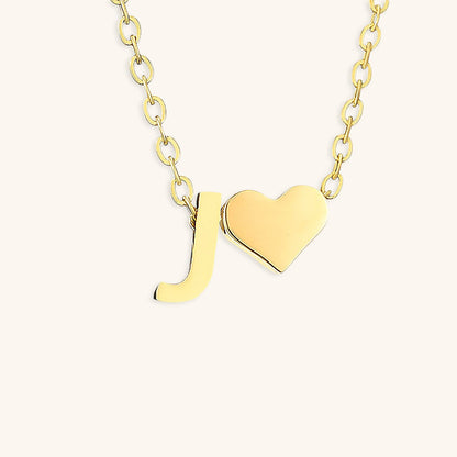 Mallory - Love Initial Letter Necklace