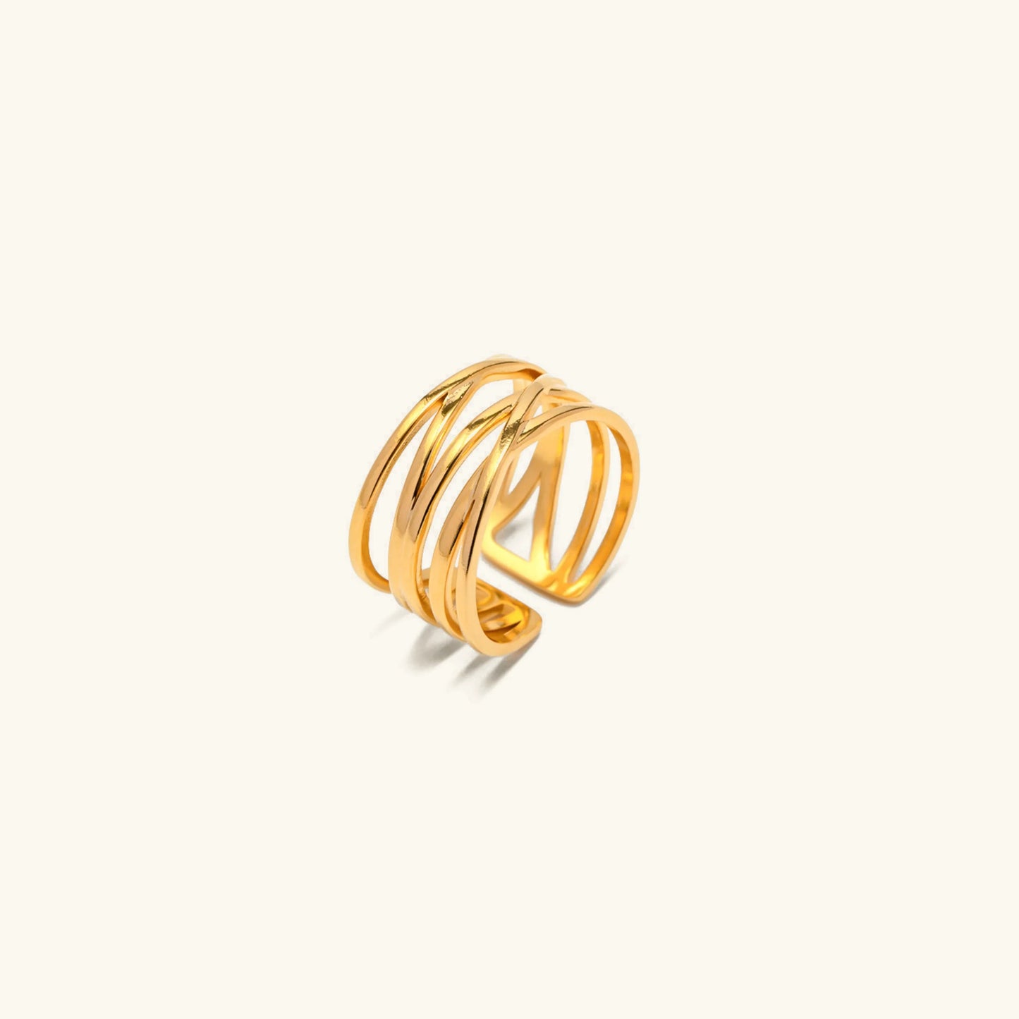 Yvette - Twisted Gold Ring