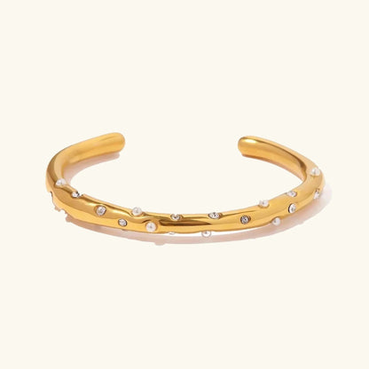 Corisande - Gold Gem Bangle