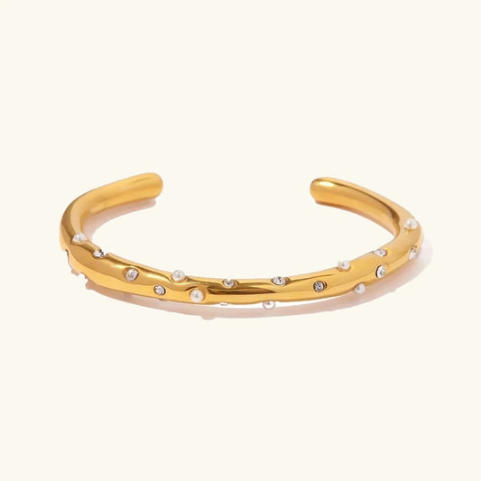 Corisande - Gold Gem Bangle