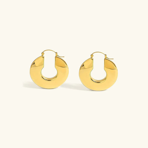 Nina - Chunky Hoop Earrings