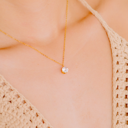Gail - Diamond Gold Necklace