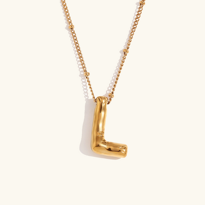 Arabella - Balloon Letter Initial Necklace
