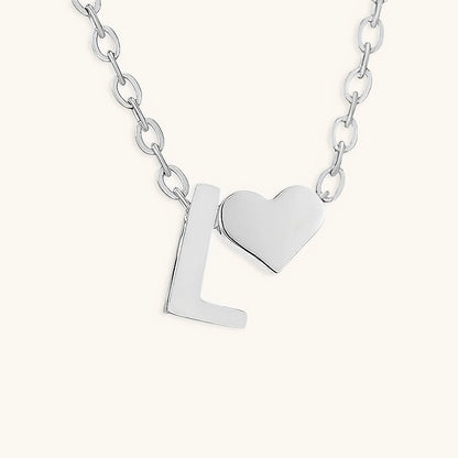 Mallory - Love Initial Letter Necklace