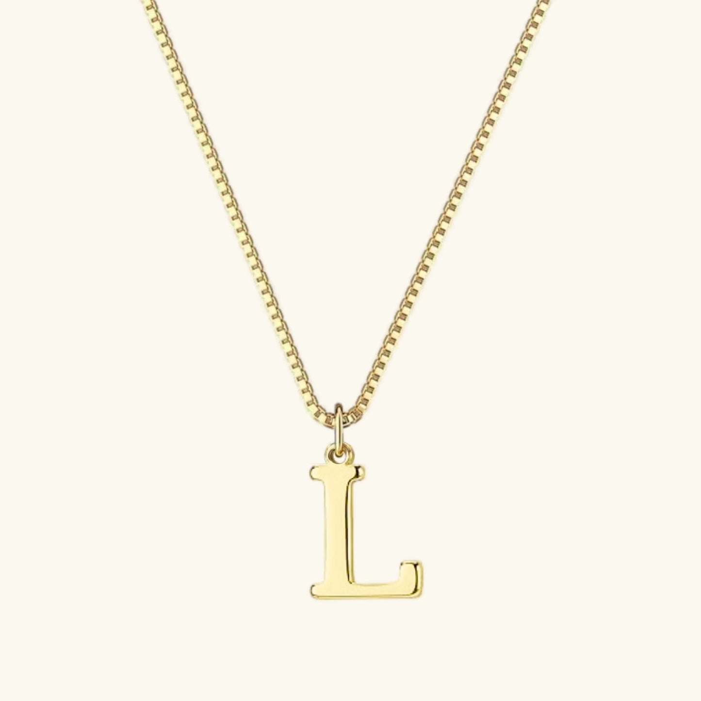 Karina - Letter Initial Gold Necklace