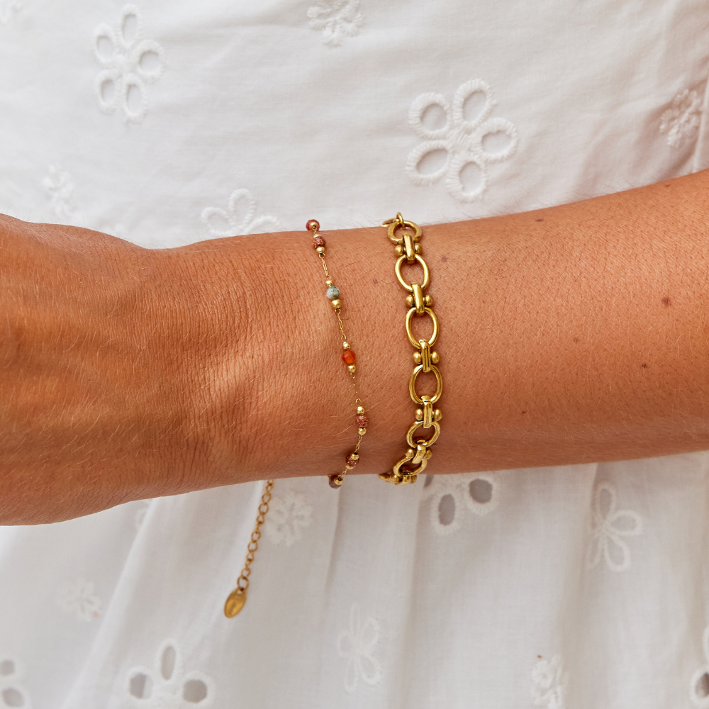 Kara - Beaded Stone Bracelet