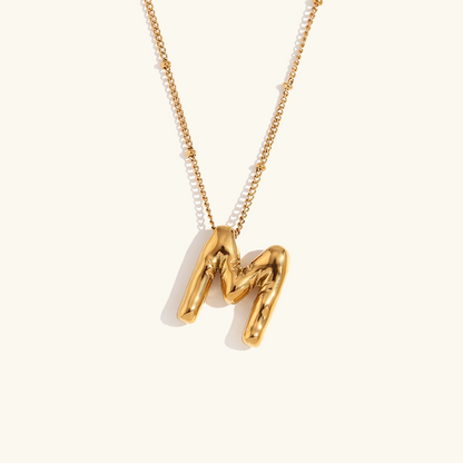 Arabella - Balloon Letter Initial Necklace