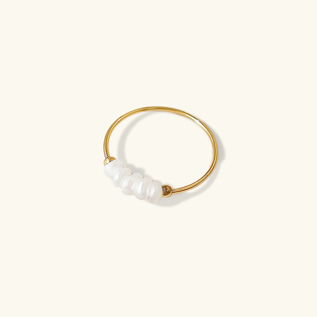 Magnolia - Freshwater Pearl Gold Ring