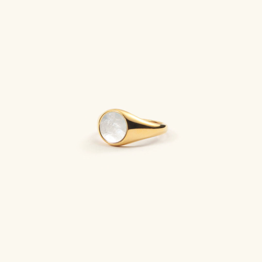 Mariam - Pearl Gold Ring