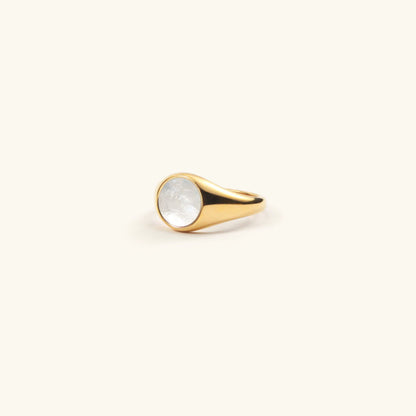 Mariam - Pearl Gold Ring