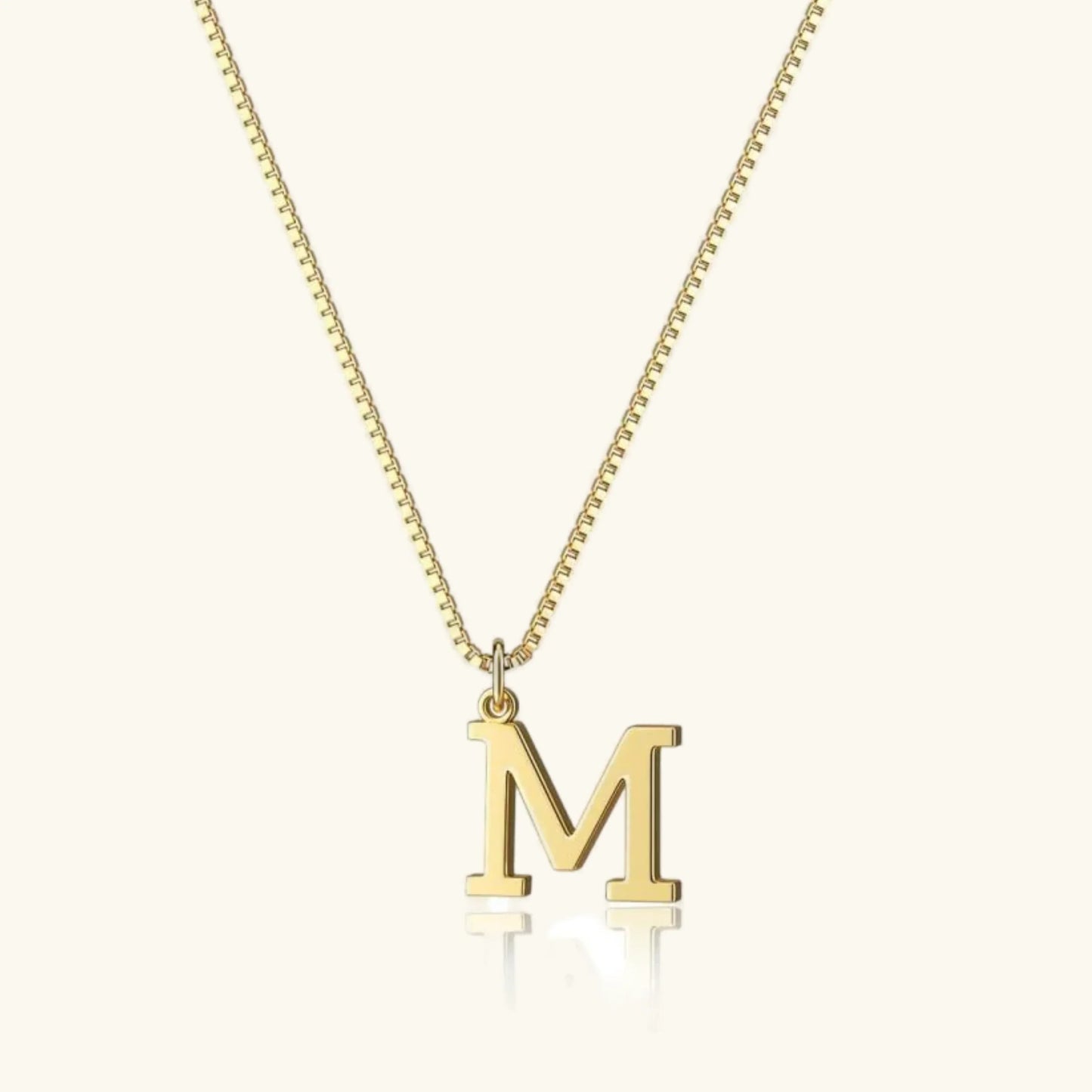 Karina - Letter Initial Gold Necklace
