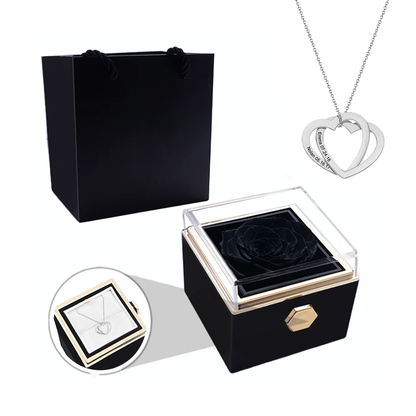 Darcy - Two interlocked hearts necklace