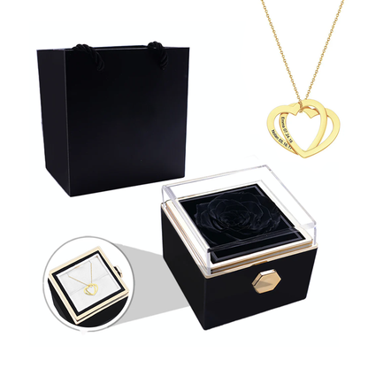 Darcy - Two interlocked hearts necklace