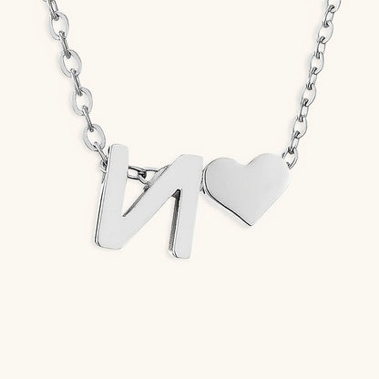 Mallory - Love Initial Letter Necklace
