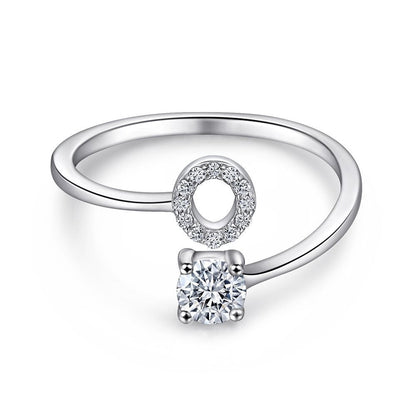 Personalized Initial Sterling Silver Ring