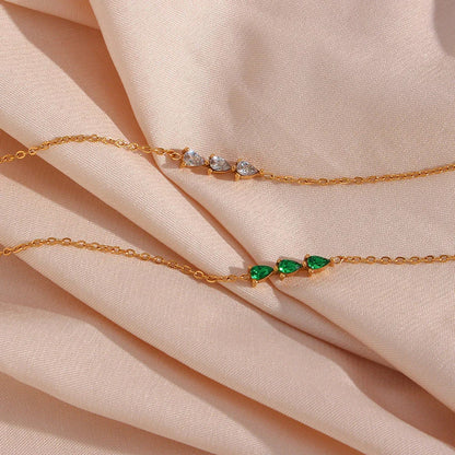 Harriet - Diamond Emerald Bracelet