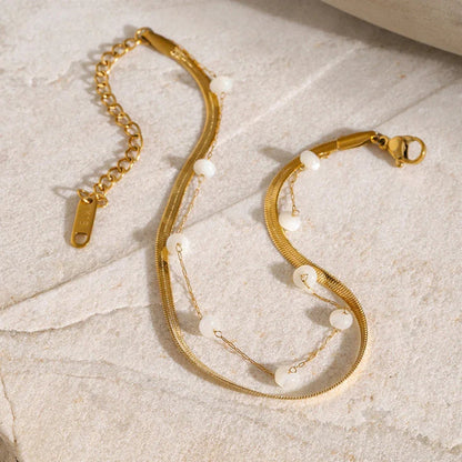 Reese - Freshwater Pearl Anklet