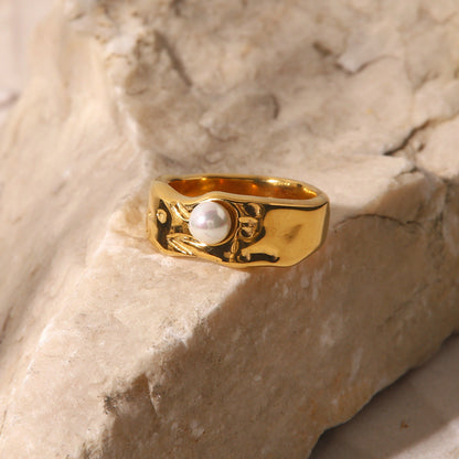 Cerulia - Freshwater Pearl Ring