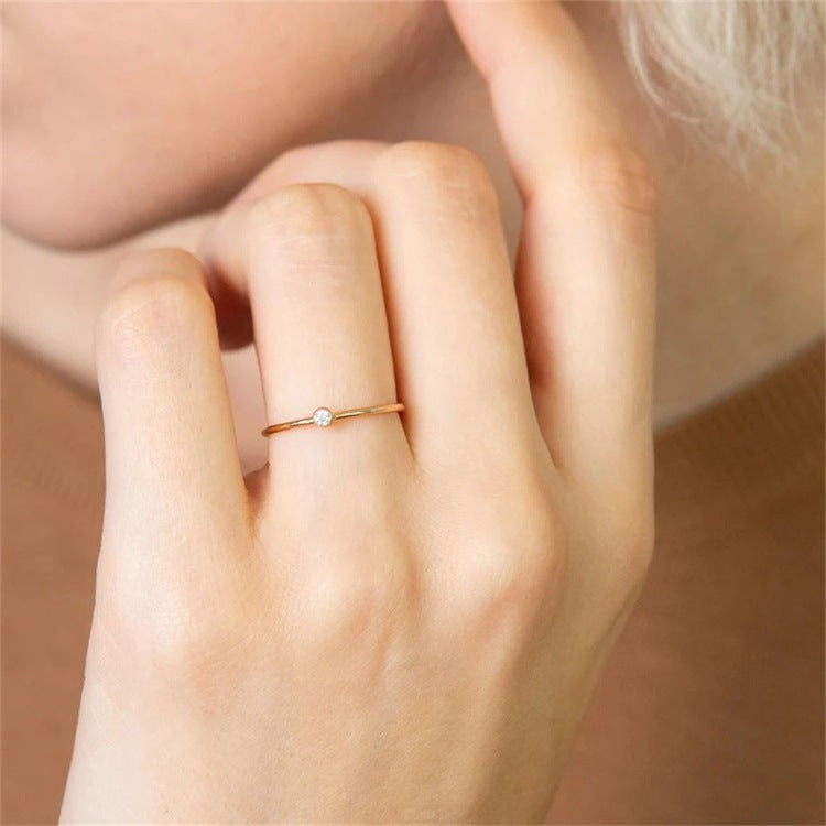 Briony - Birthstone Stacker Ring