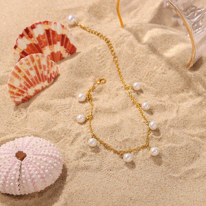 Natalie - Gold Anklet