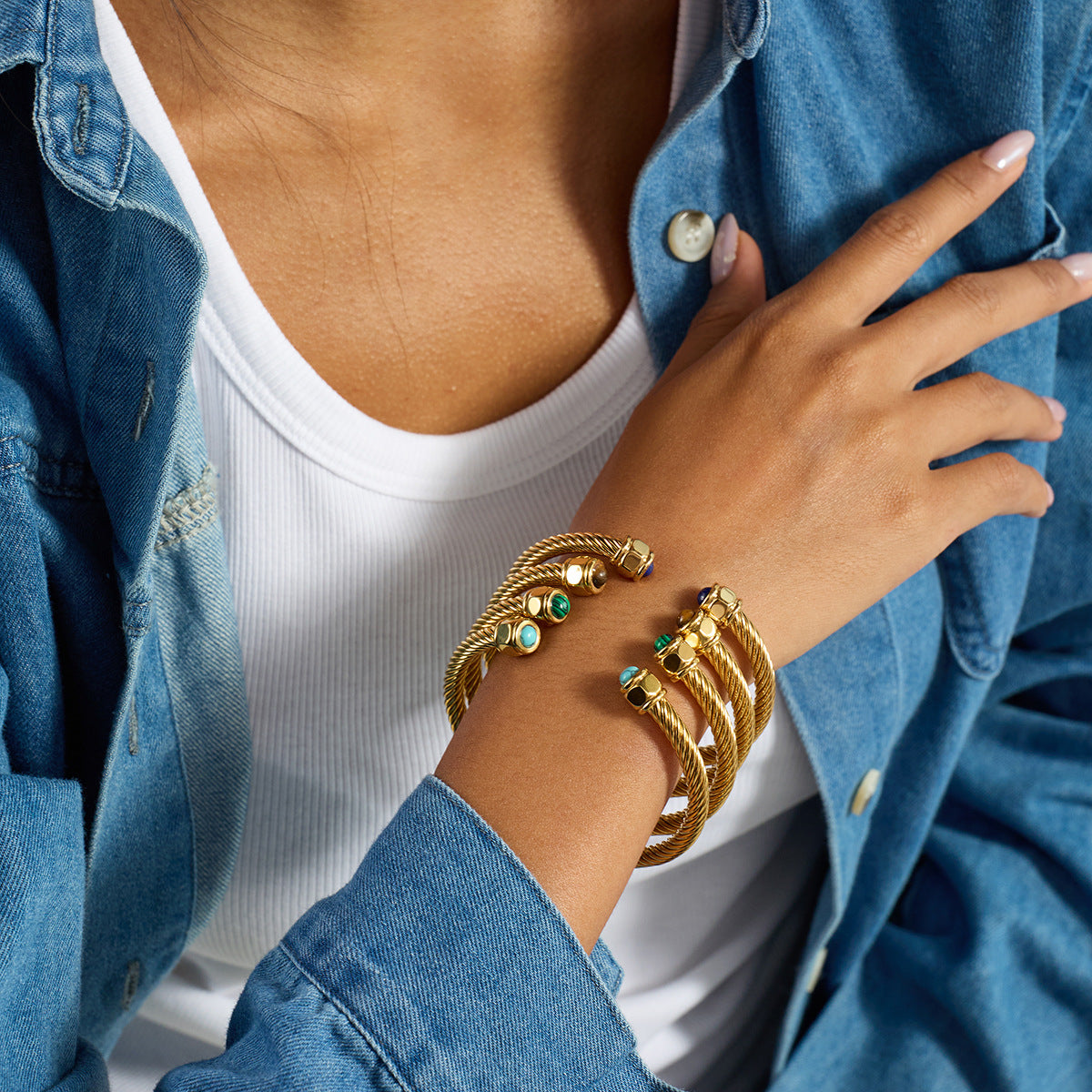 Polly - Gold Rope Bracelet