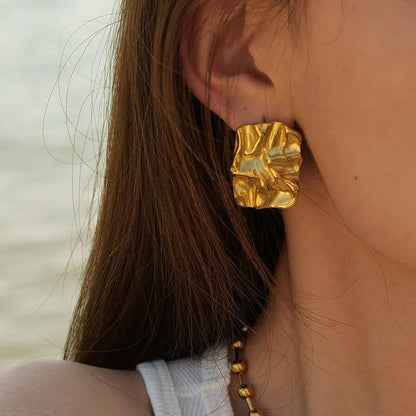 Imogen - Molten Texture Earrings