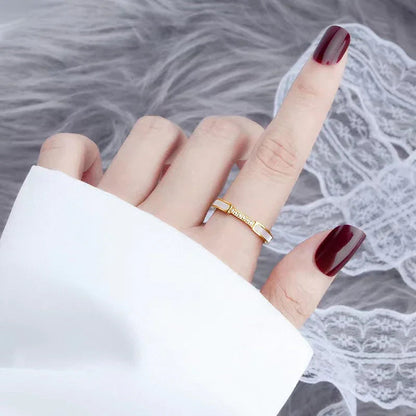 Eden - Diamond Simulant Gold Ring