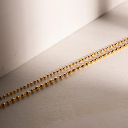 Agnes - Layered Ball Chain Necklace