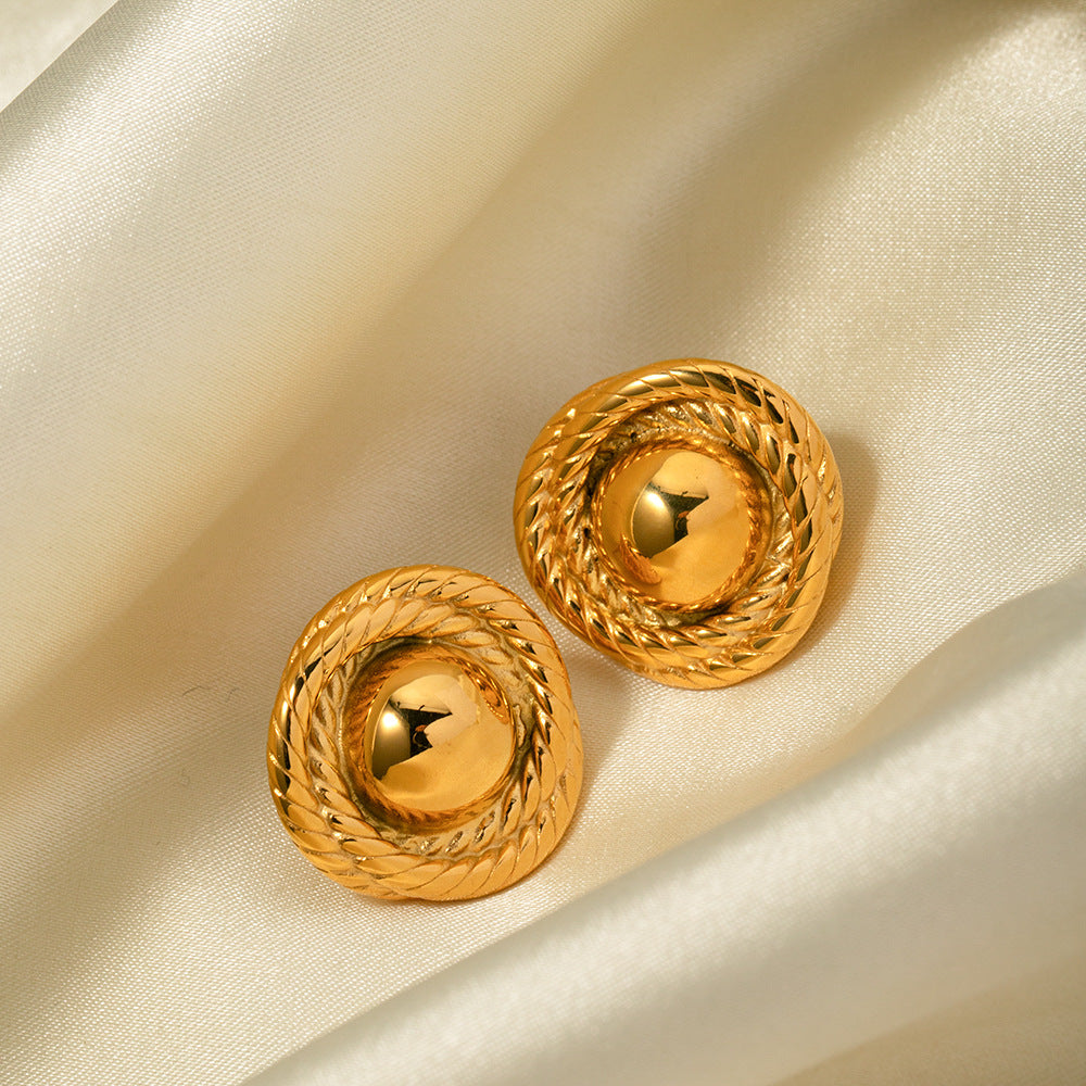 Andrea - Round Twist Earrings