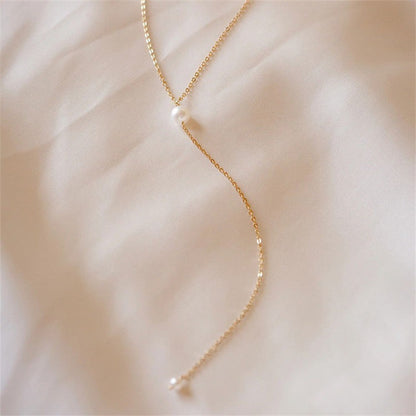 Beatrice - Pearl Tassel Necklace