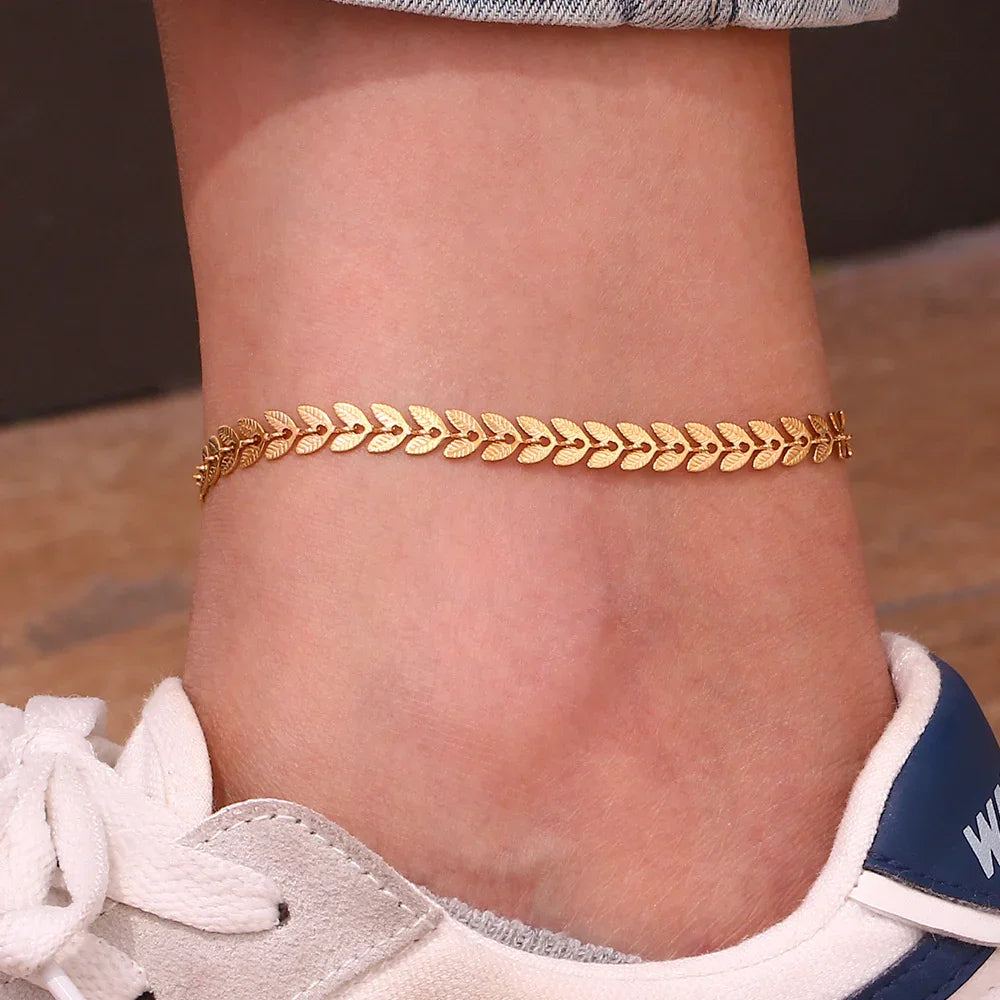 Laurel - Gold Anklet