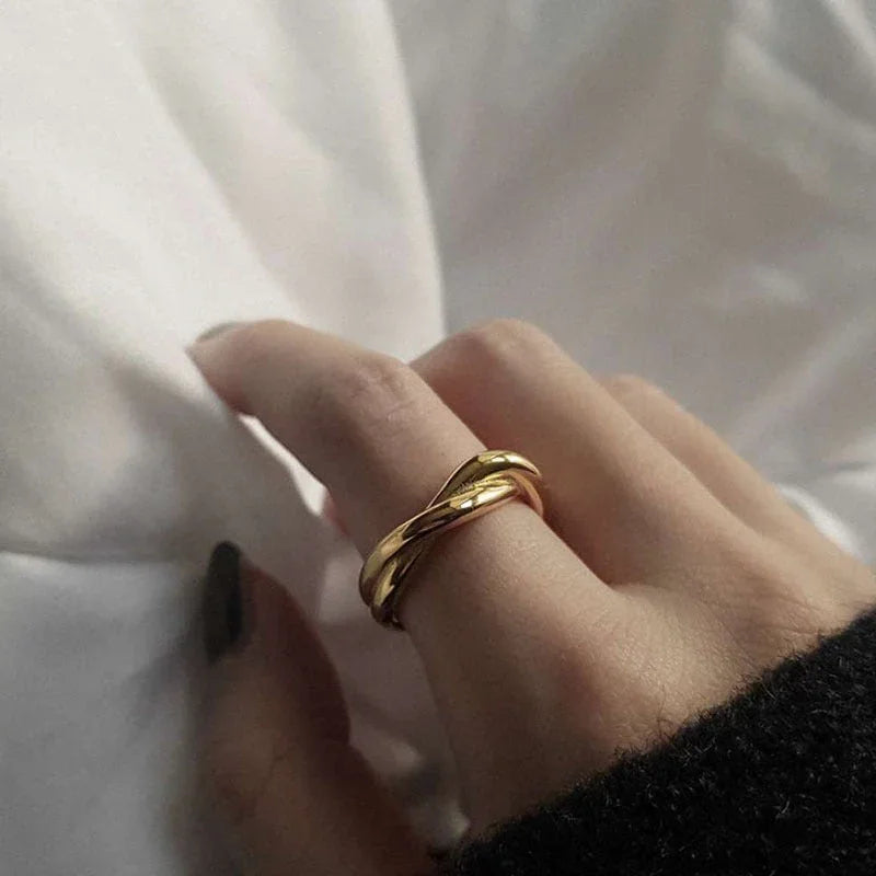 Lena - Twisted Gold Ring