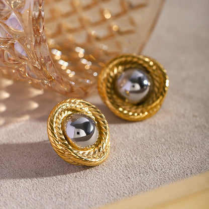 Andrea - Round Twist Earrings