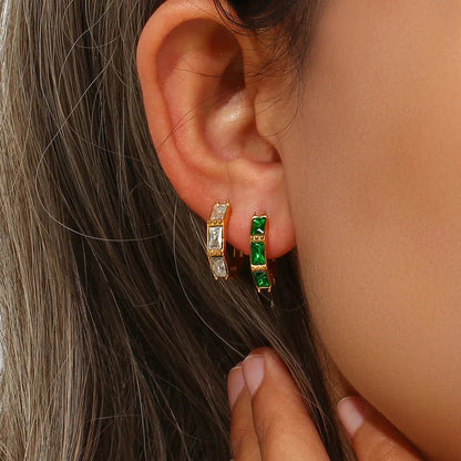 Louisa - Diamond Hoops